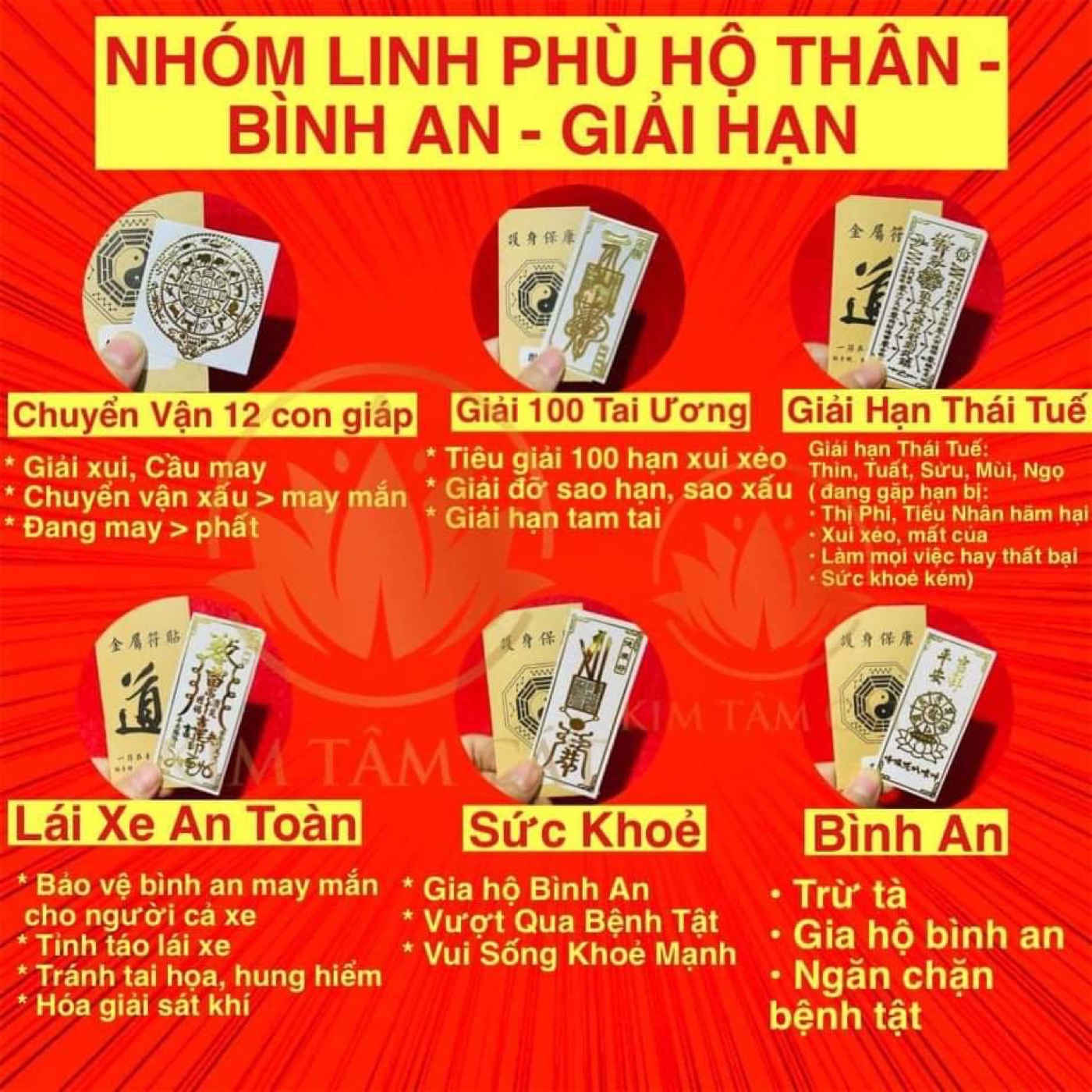Nhóm Linh Phù Hộ Thân - Bình An - Giải Hạn